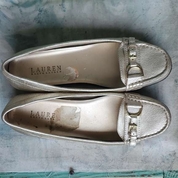Lauren Ralph Lauren Gold Geanne Loafers 